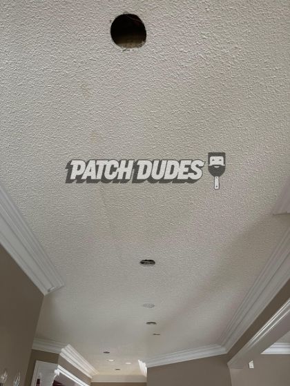 bedroom stucco removal toronto before