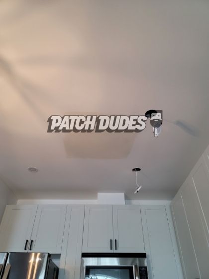 ceiling drywall patch in kitchen