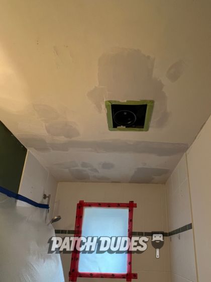 bathroom ceiling paint repair