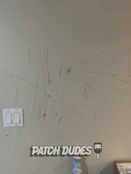 north york scratched drywall repair
