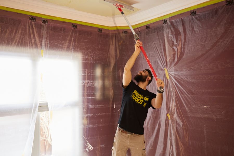 professional popcorn ceiling removal patch dudes
