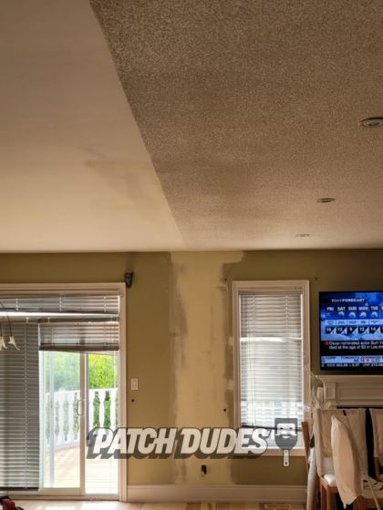 patching ceiling and drywall