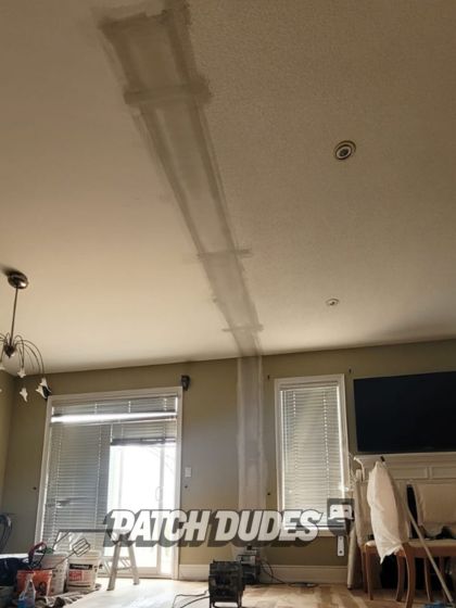 repairing ceiling and drywall