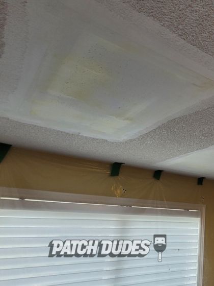 repairing water damaged ceiling