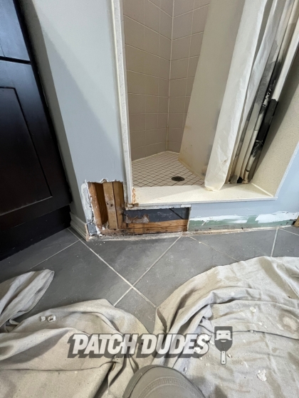 bathroom drywall repair