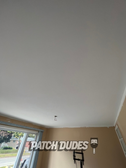 removing stucco ceiling in bungalow