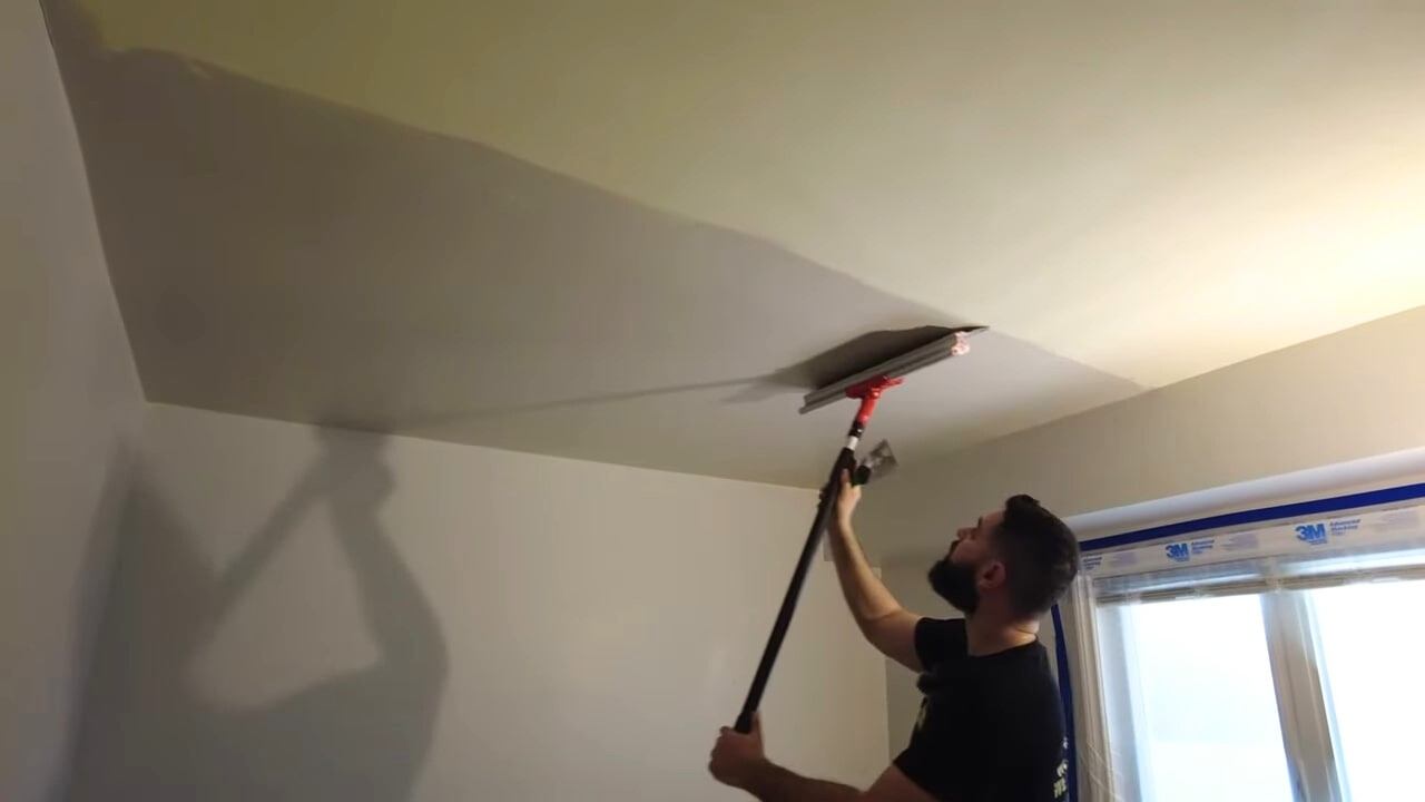 ceiling skimming tutorial step 7 skim side