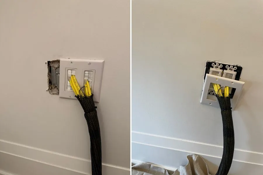 outlet drywall repair