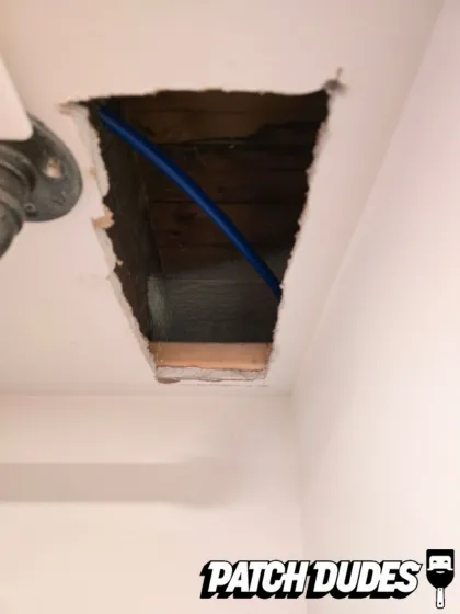 fixing holes in bathroom drywall