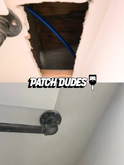 fixing large holes in bathroom drywall