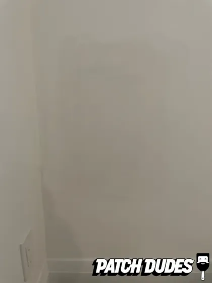 drywall repair completed job