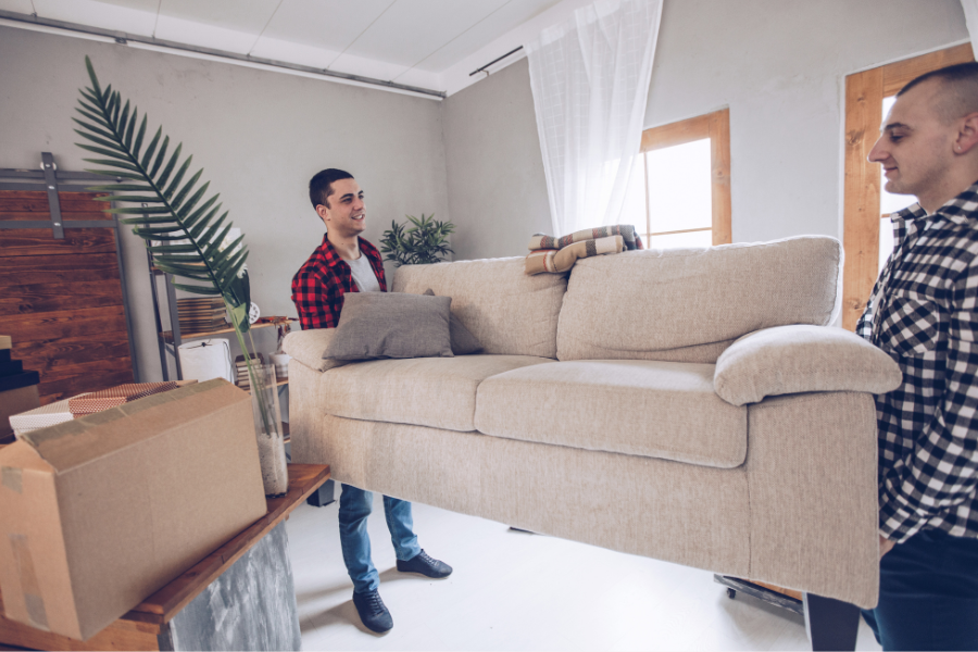 men moving furniture