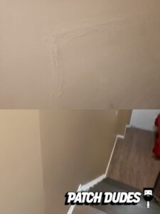before and after of drywall repair